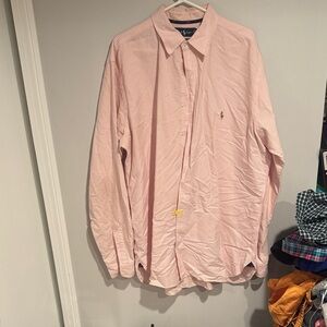 Ralph Lauren Men's Light Pink Button Down Shirt